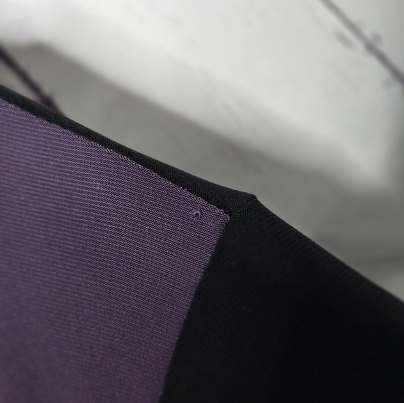 Chalet et Ceci Purple & Black Asymmetrical Tunic Top *minor flaw* - Picture 4 of 4